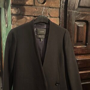 J. Crew Women’s  Black/blue Trench Coat 00